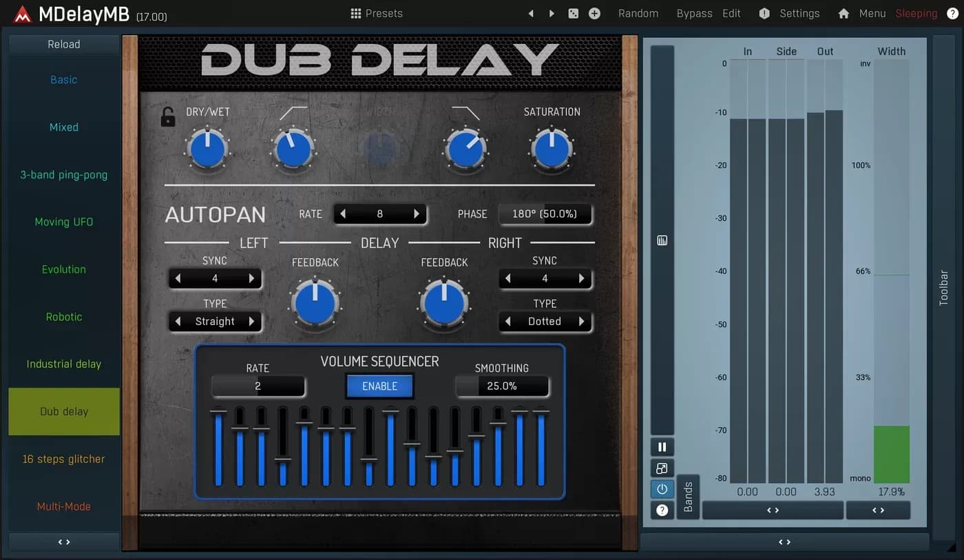 MeldaProduction MDelayMB – Delay multibanda con hasta 6 bandas independientes (Descarga Digital) - Miniatura 1 en LEMM DJ Store