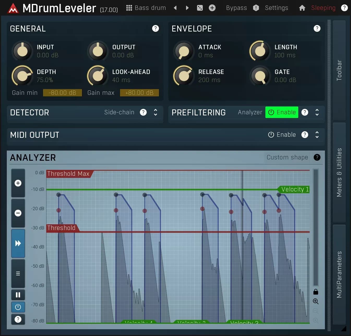 MeldaProduction MDrumLeveler – Nivelador de golpes de batería (Descarga Digital) - Miniatura 1 en LEMM DJ Store