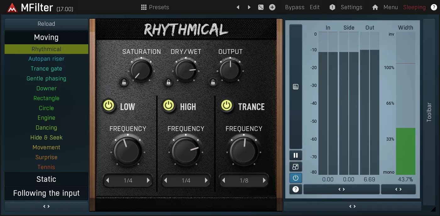 MeldaProduction MFilter – Filtro modulado con múltiples formas (Descarga Digital) - Miniatura 1 en LEMM DJ Store