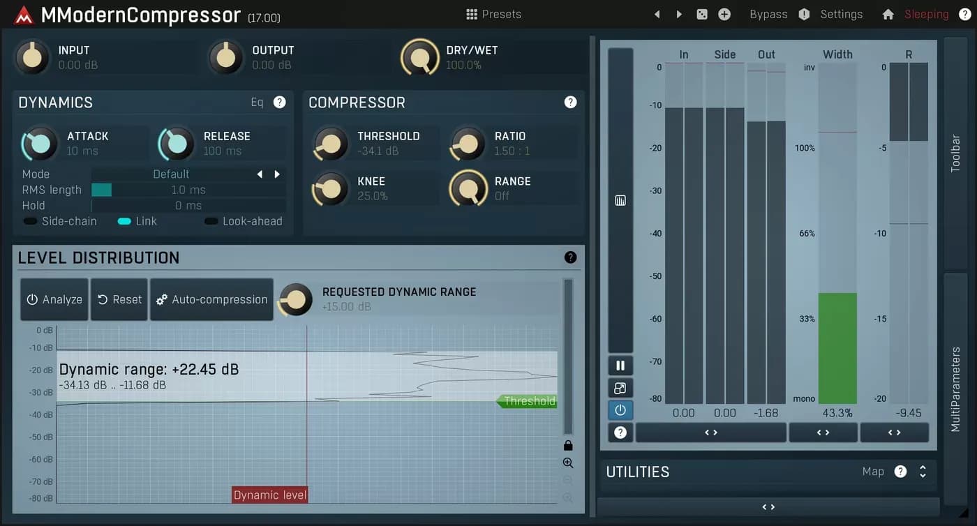 MeldaProduction MModernCompressor – Compresor versátil de sonido excepcional (Descarga Digital) - Miniatura 1 en LEMM DJ Store