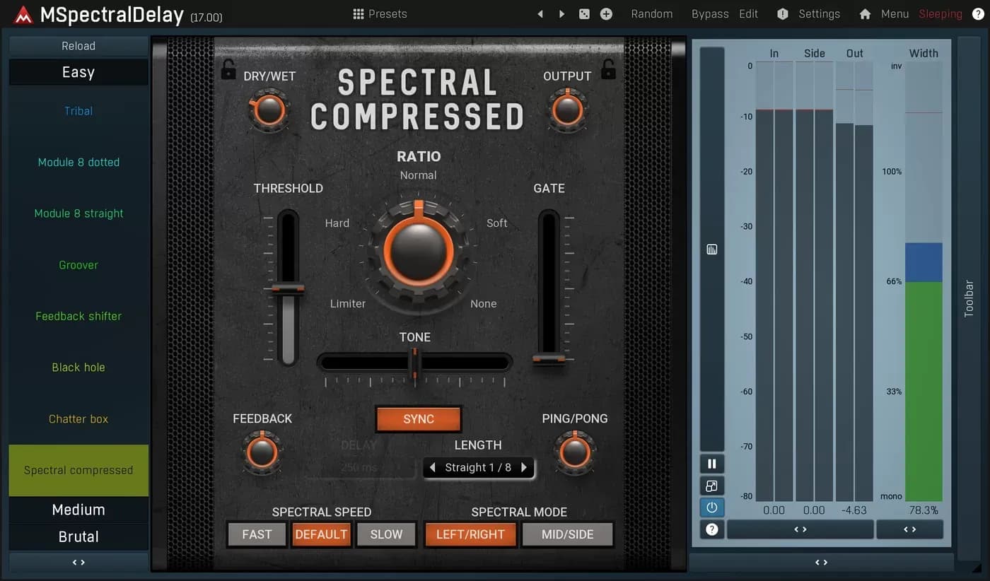 MeldaProduction MSpectralDelay – Delay creativo que trabaja en el dominio espectral (Descarga Digital) - Miniatura 1 en LEMM DJ Store