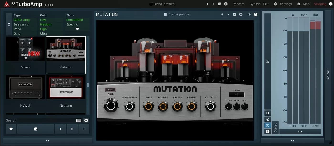 MeldaProduction MTurboAmp – Colección de amplis y pedales de distorsión (Descarga Digital) - Miniatura 1 en LEMM DJ Store