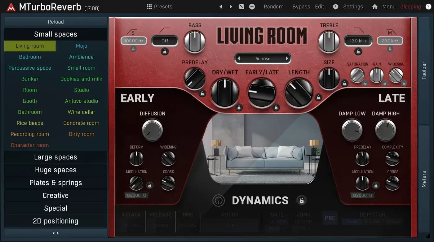MeldaProduction MTurboReverb – Reverb algorítmica avanzada y programable (Descarga Digital) - Miniatura 1 en LEMM DJ Store