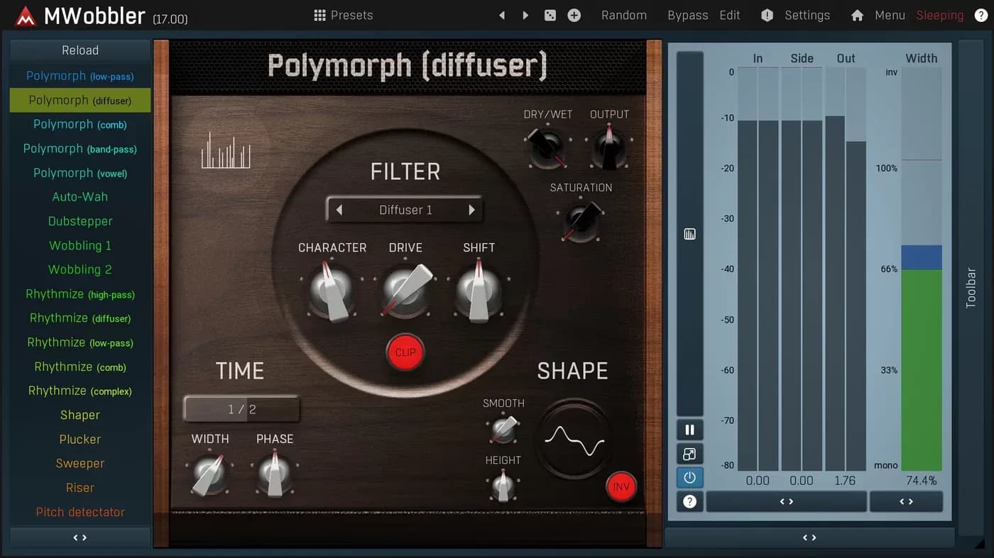 MeldaProduction MWobbler – Filtro distorsionador para bajos wobble (Descarga Digital) - Miniatura 1 en LEMM DJ Store