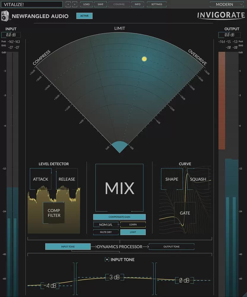 Newfangled Audio Invigorate – Compresor, Limitador y Overdrive para Dar Vida (Descarga Digital) - Miniatura 1 en LEMM DJ Store