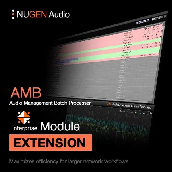 NUGEN Audio AMB Enterprise – Plataforma de Procesamiento por Lotes de Audio (Descarga Digital) - Miniatura 1 en LEMM DJ Store