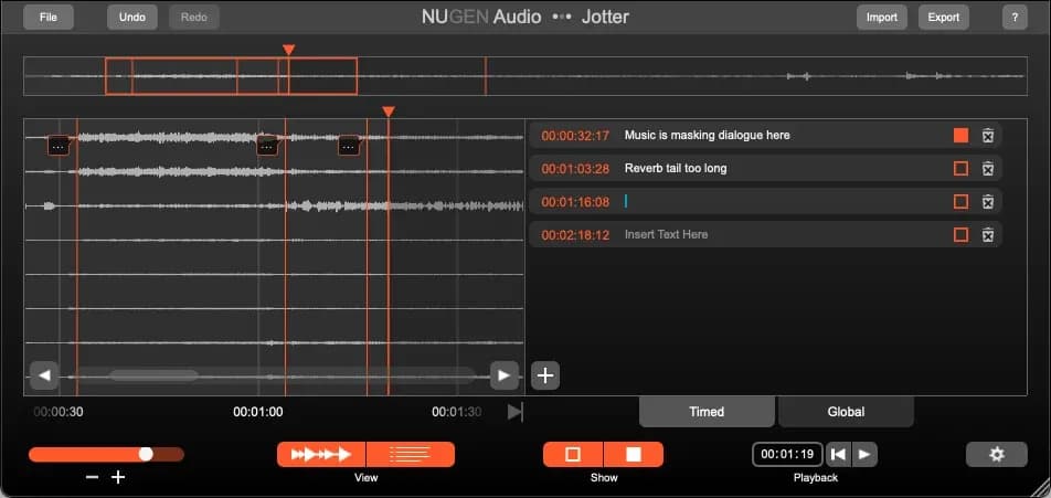 NUGEN Audio Jotter – Plug-in de Notas y Anotaciones Colaborativas (Descarga Digital) - Miniatura 1 en LEMM DJ Store