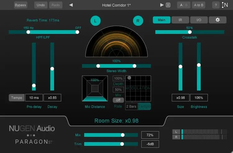 NUGEN Audio Paragon ST – Reverb de Convolución Estéreo para Música (Descarga Digital) - Miniatura 1 en LEMM DJ Store