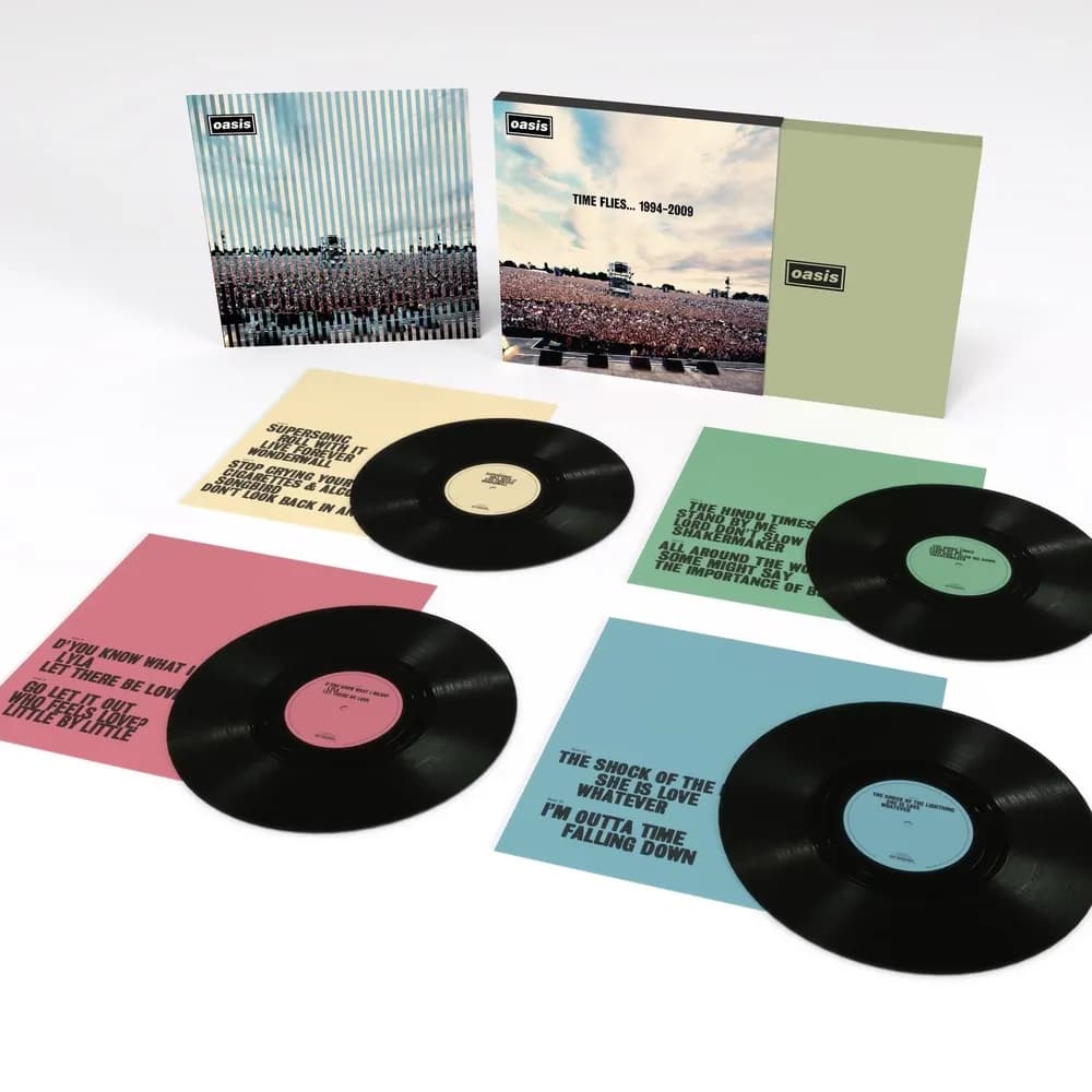 Oasis - Time Flies 1994-2009 (Vinilo Cuádruple 4LP nuevo) - Miniatura 1 en LEMM DJ Store