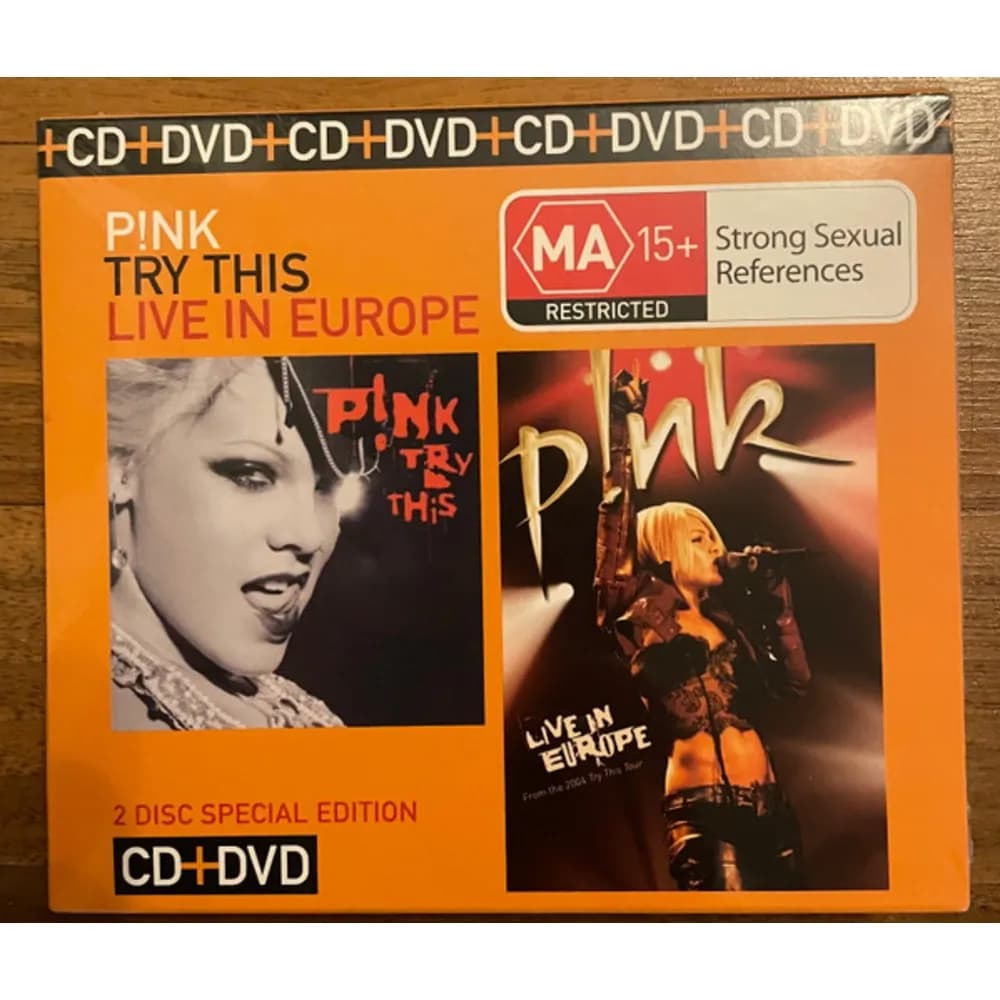 P!NK - Try This/ Live In Europe (CD + DVD nuevo) - Miniatura 1 en LEMM DJ Store