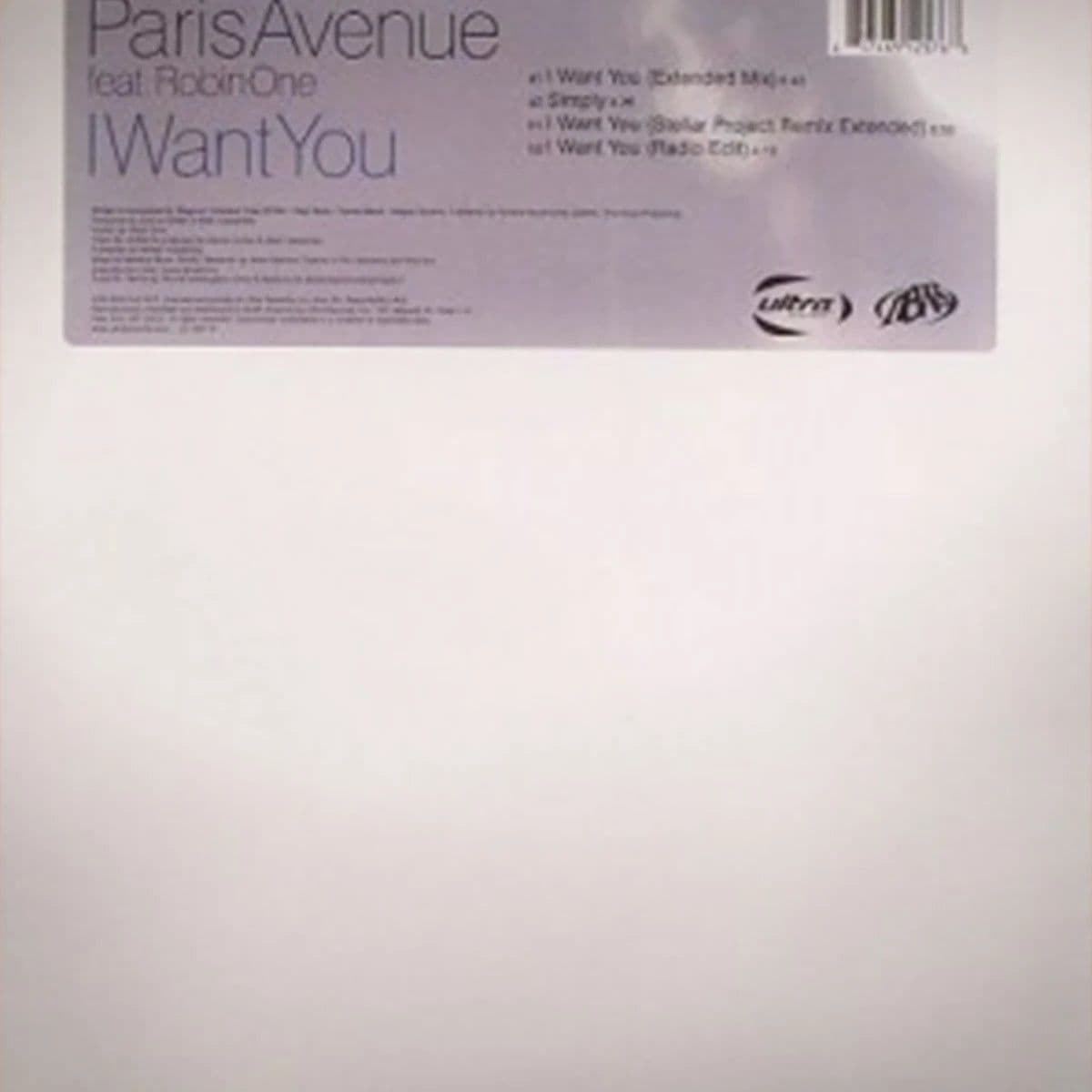 Paris Avenue Featuring Robin One – I Want You (Vinilo usado) (VG+) Box 1 - Miniatura 1 en LEMM DJ Store
