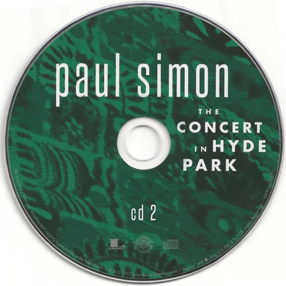 Paul Simon - The Concert In Hyde Park (CD Doble (2CD) + DVD nuevo) - Miniatura 1 en LEMM DJ Store