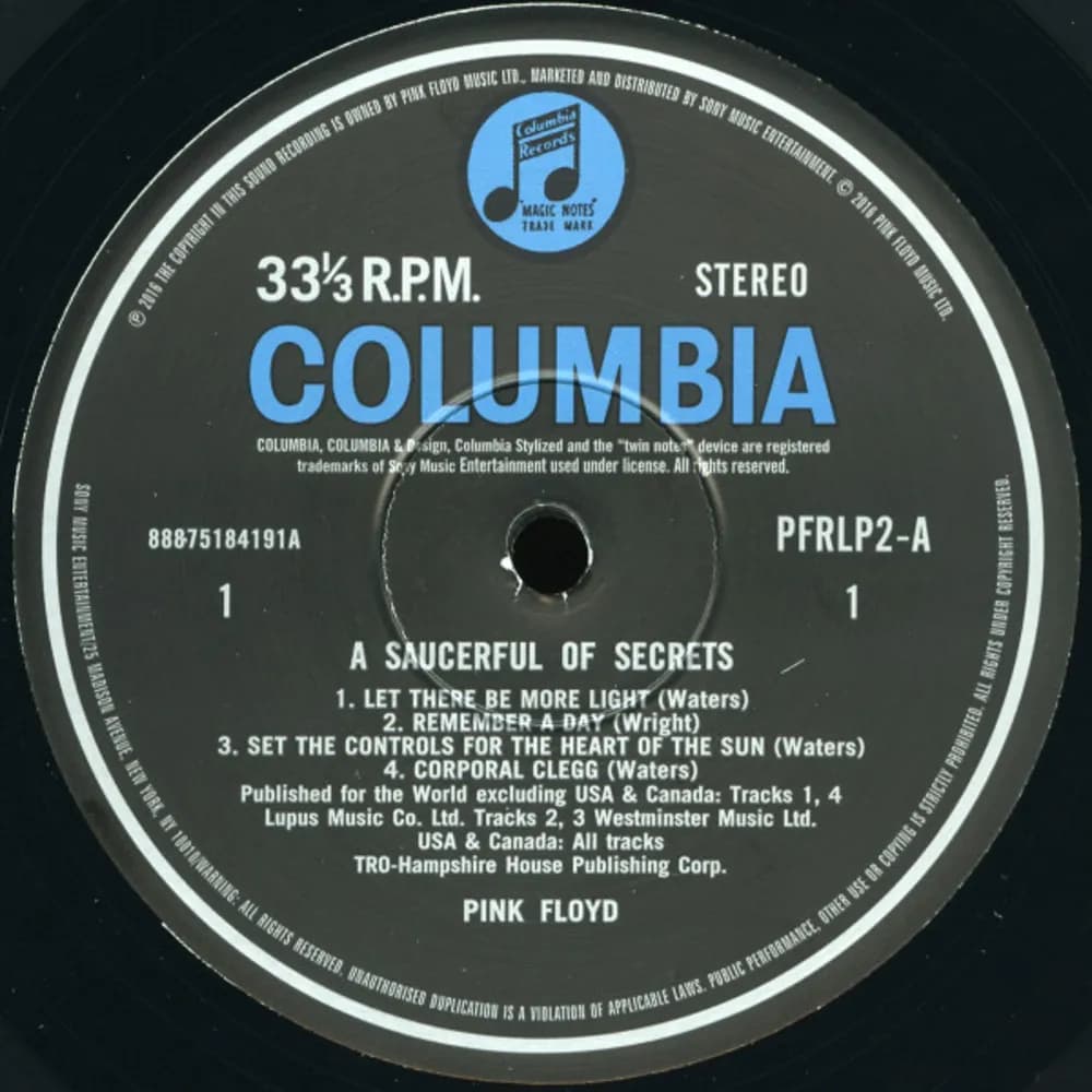 Pink Floyd - A Saucerful Of Secrets (LP nuevo) - Miniatura 1 en LEMM DJ Store
