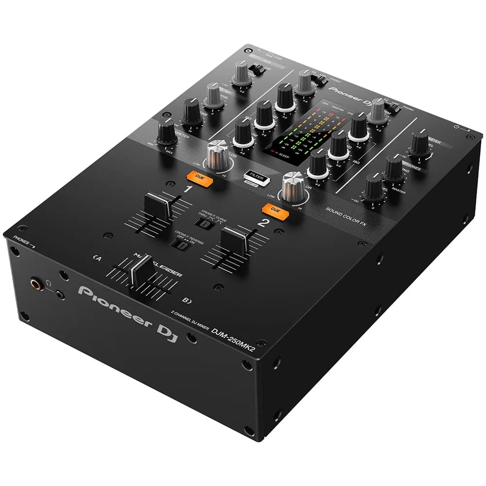 Pioneer DJ DJM-250MK2 Mixer DJ 2 Canales con Tarjeta de Audio USB - Miniatura 1 en LEMM DJ Store