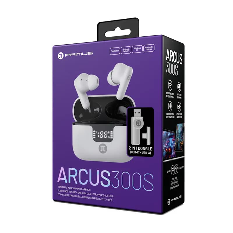 Primus Arcus 300S – Audífonos Gamer TWS Inalámbricos con Dongle de Baja Latencia - Miniatura 5 en LEMM DJ Store