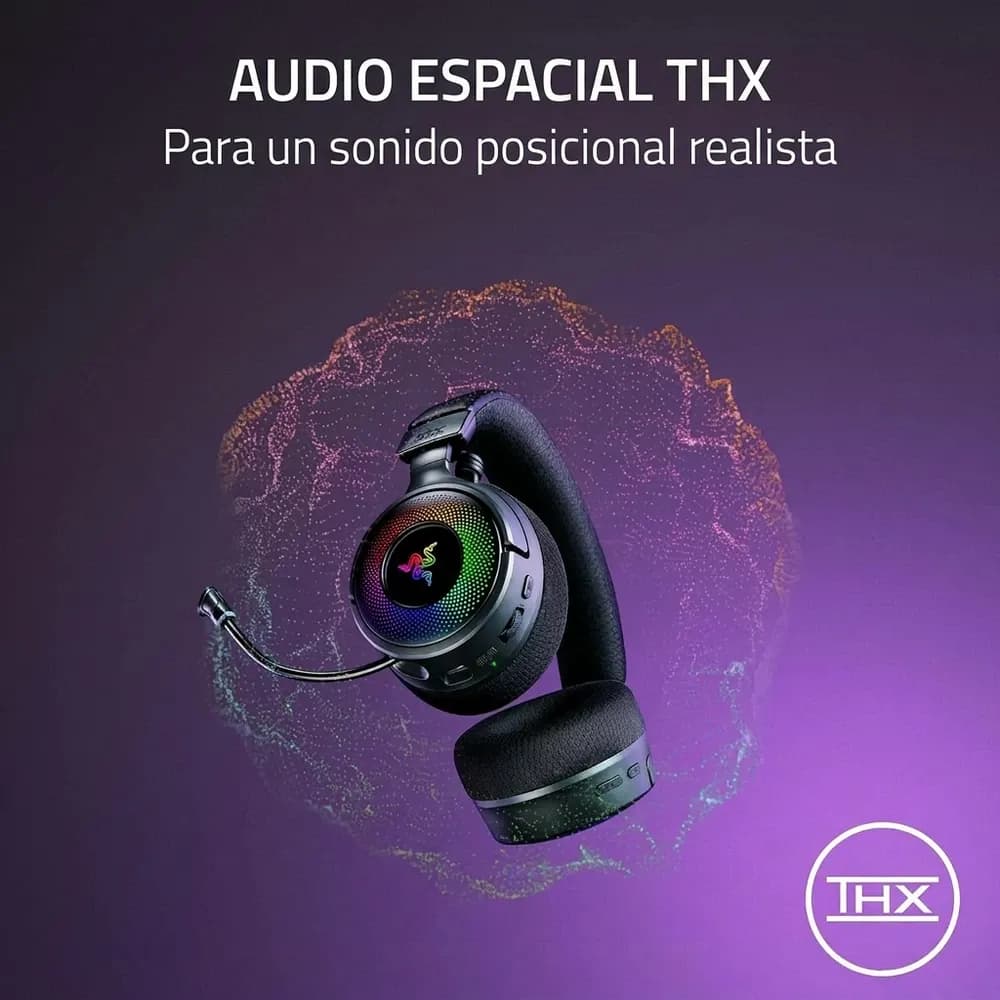 Razer Kraken V4 – Audífonos Gamer Inalámbricos con Chroma RGB de 9 Zonas - Miniatura 6 en LEMM DJ Store