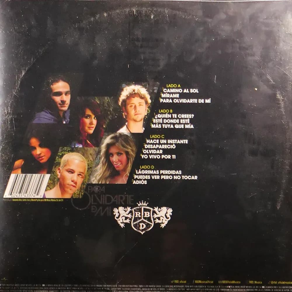 RBD - Para Olvidarte De Mí (Vinilo Doble 2LP nuevo) - Miniatura 2 en LEMM DJ Store