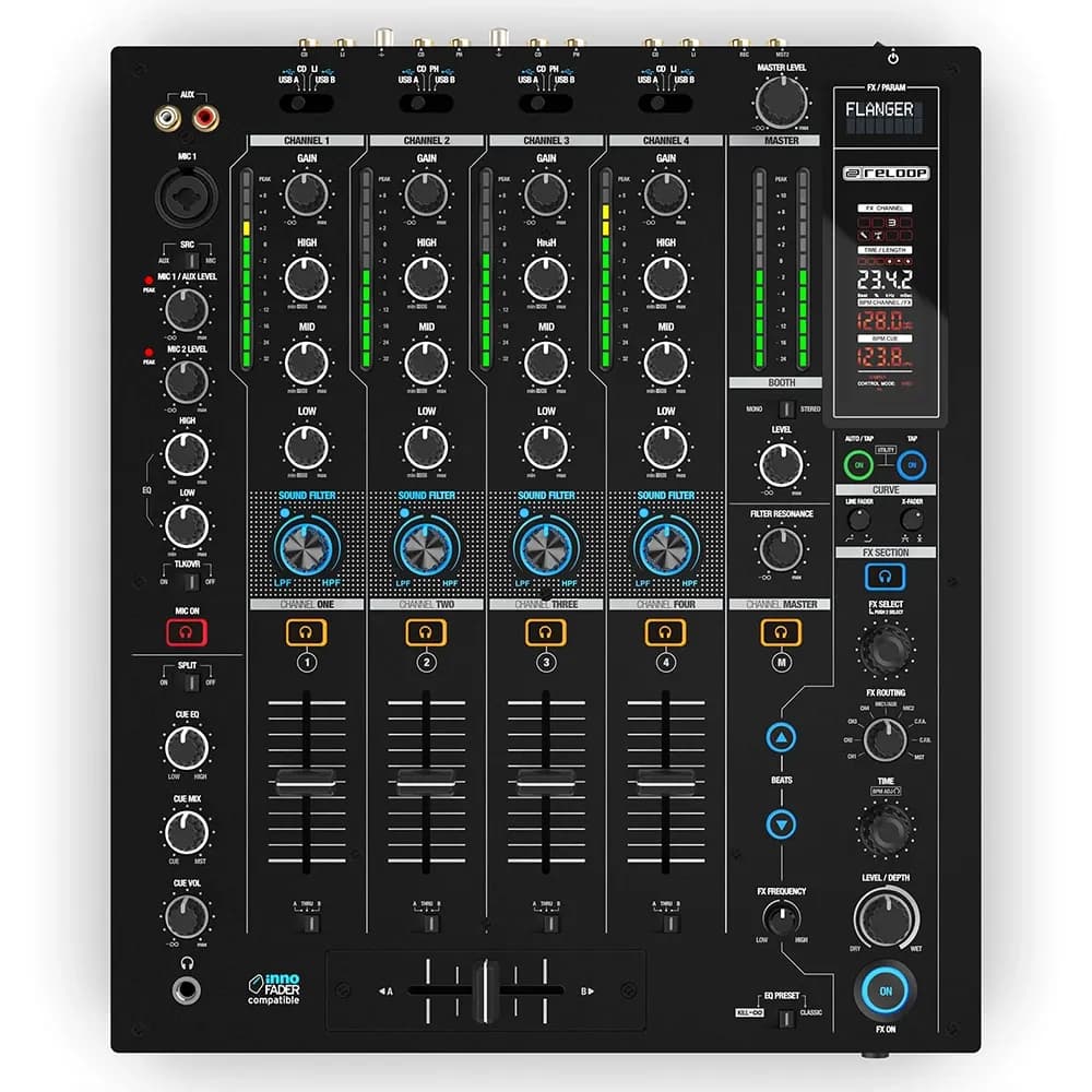 Reloop RMX-95 Mixer DJ 4+1 Canales DVS con Neural Mix - Miniatura 2 en LEMM DJ Store