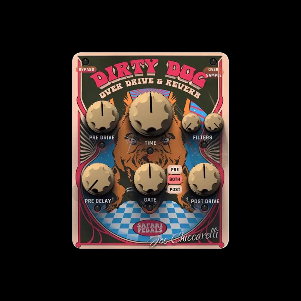 Safari Pedals Dirty Dog Reverb – Reverb con Overdrive y Compuertas (Descarga Digital) - Miniatura 1 en LEMM DJ Store