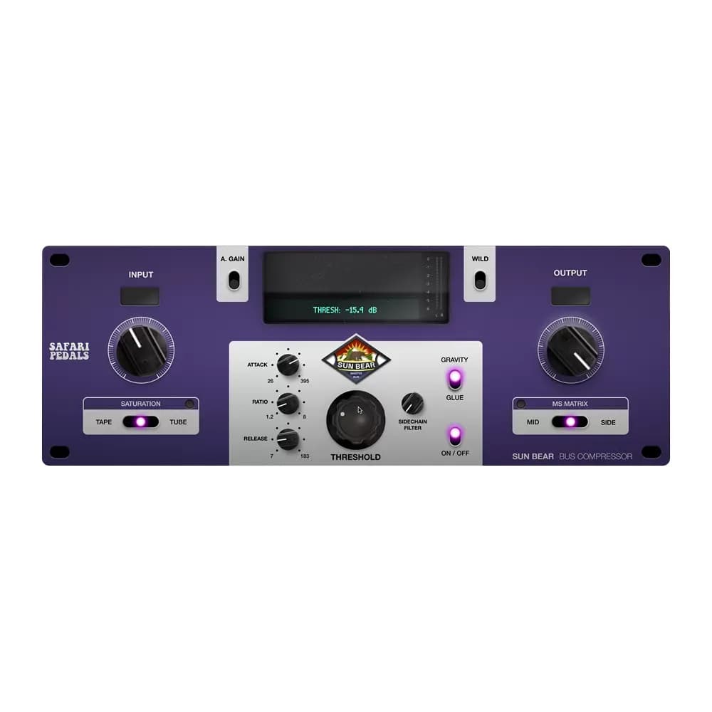 Safari Pedals Sun Bear Bus Compressor – Compresor de Bus de Masterización con Saturación Tape y Tube (Descarga Digital) - Miniatura 1 en LEMM DJ Store