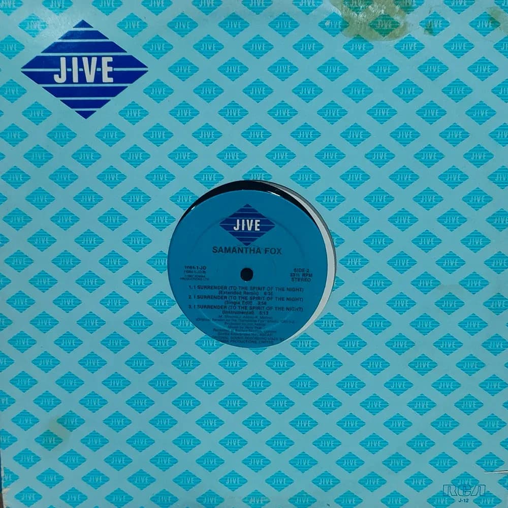 Samantha Fox - Naughty Girls (Need Love Too) / I Surrender (To The Spirit Of The Night) (Vinilo usado VG+) - Miniatura 1 en LEMM DJ Store