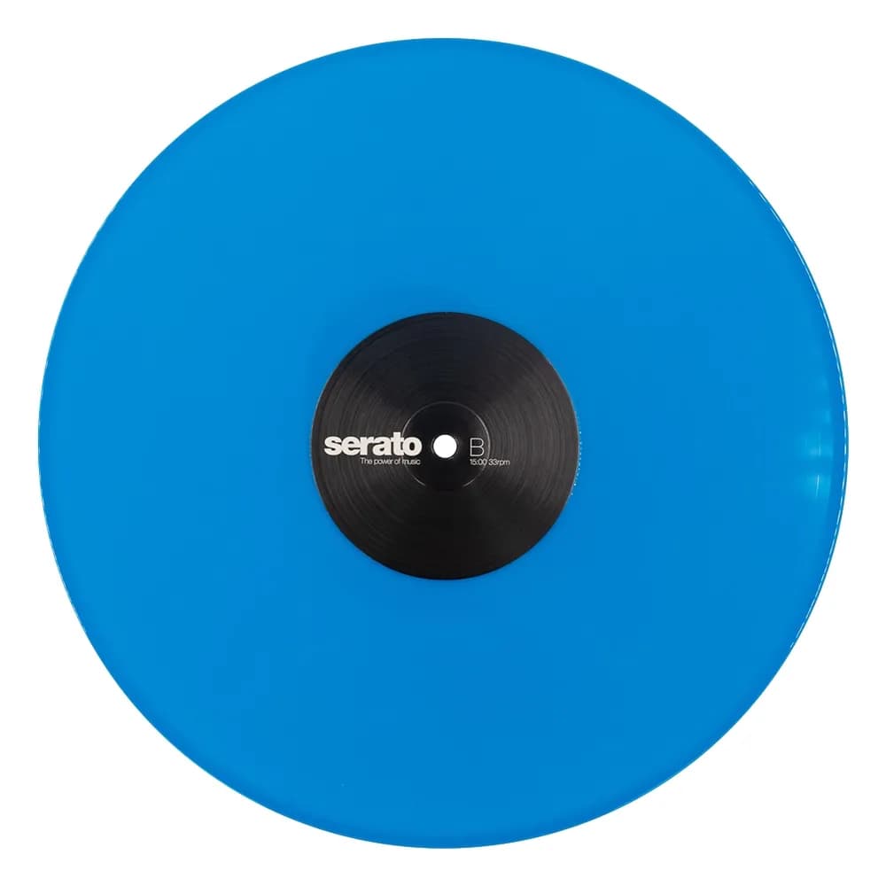 Serato Neon Blue – Vinilo Timecode 12" Edición Limitada (Par) - Miniatura 2 en LEMM DJ Store