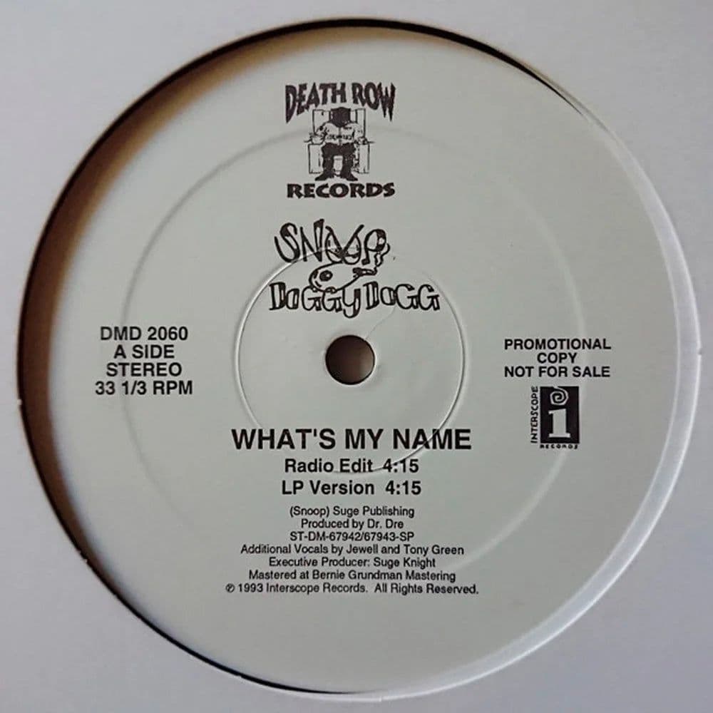 Snoop Doggy Dogg* - What's My Name? (12", Promo) (Vinilo usado VG+) - Miniatura 1 en LEMM DJ Store