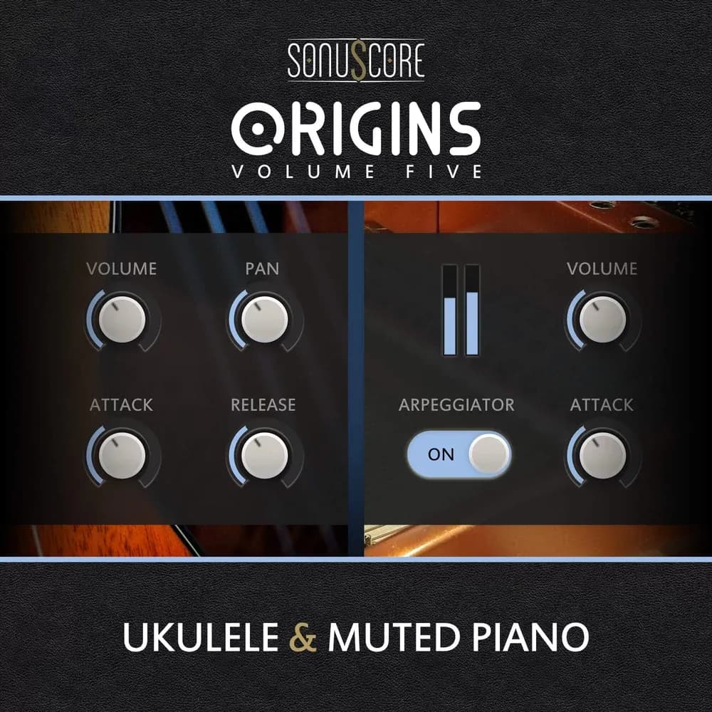 SonuScore Origins Vol.5 Ukulele & Muted Piano – Instrumento de arpegios cinematográficos (Ukulele & Muted Piano) (Descarga Digital) - Miniatura 1 en LEMM DJ Store