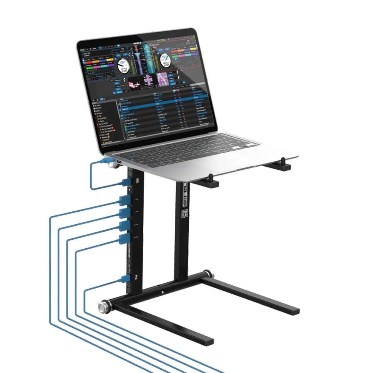 Reloop Stand Hub – Soporte para Laptop con Hub USB-C y Puertos USB 3.0 - Miniatura 1 en LEMM DJ Store