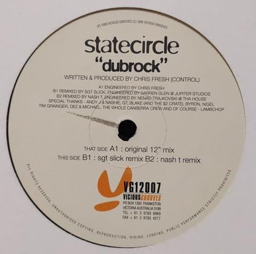 Statecircle ‎– Dubrock (Vinilo usado) VG+ BOX 4B - Miniatura 1 en LEMM DJ Store