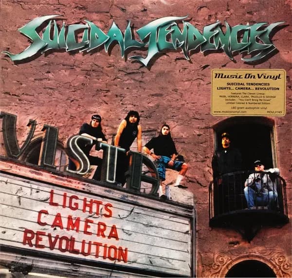 Suicidal Tendencies - Lights Camera Revolution (Vinilo LP Color Turquesa nuevo) - Miniatura 1 en LEMM DJ Store