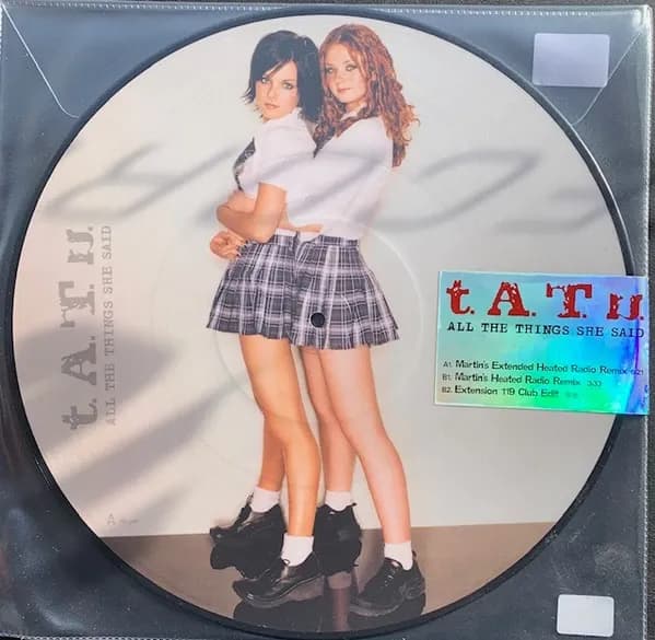 t.A.T.u. - All The Things She Said (Vinilo Picture Disc nuevo) - Miniatura 1 en LEMM DJ Store