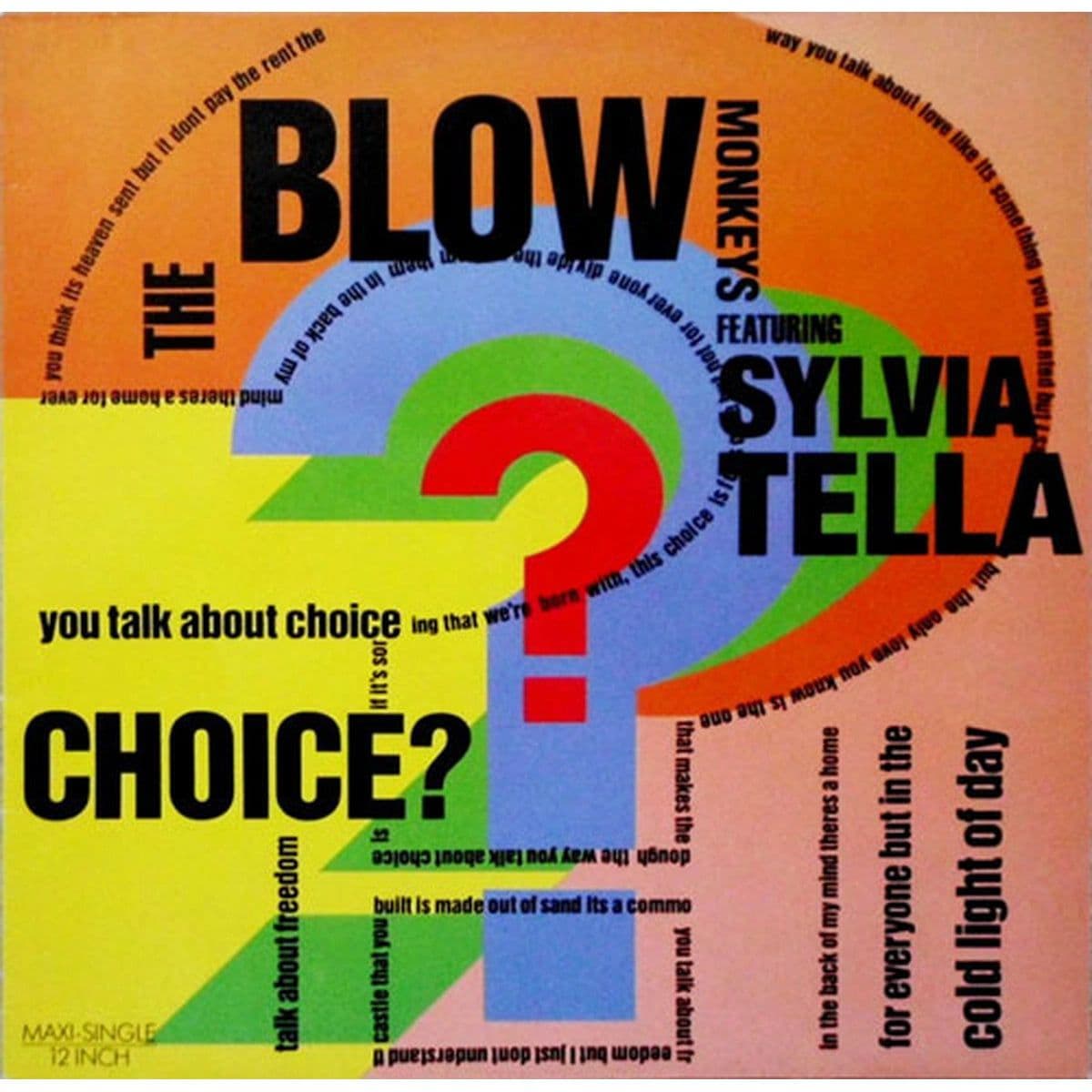 The Blow Monkeys – Choice? (Vinilo usado) (VG+) - Miniatura 1 en LEMM DJ Store