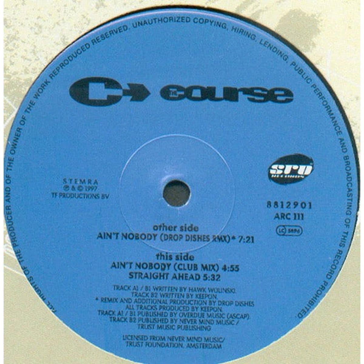 The Course – Ain't Nobody (Vinilo usado) (VG+) - Miniatura 1 en LEMM DJ Store