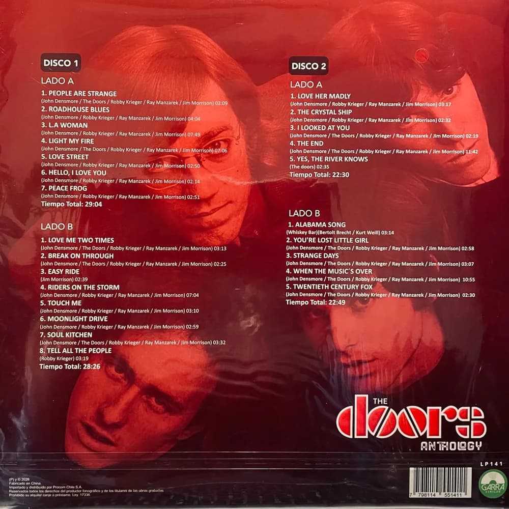 The Doors - Anthology (Vinilo Doble 2LP nuevo) - Miniatura 2 en LEMM DJ Store