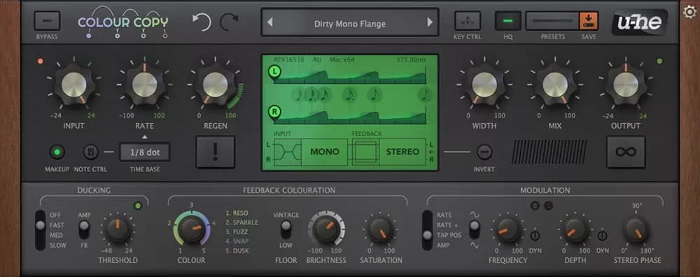 u-he Colour Copy – Delay Analógico Estilo BBD (Descarga Digital) - Miniatura 1 en LEMM DJ Store