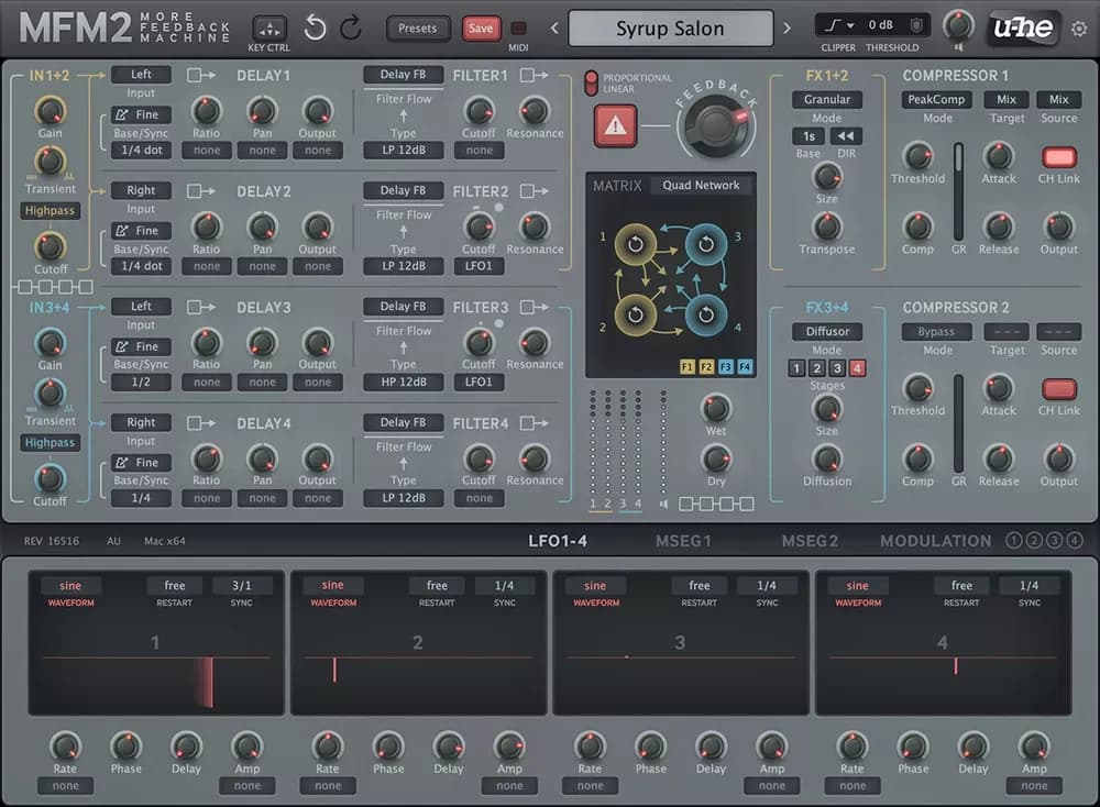 u-he MFM2 – Delay Creativo Multiefecto (Descarga Digital) - Miniatura 1 en LEMM DJ Store
