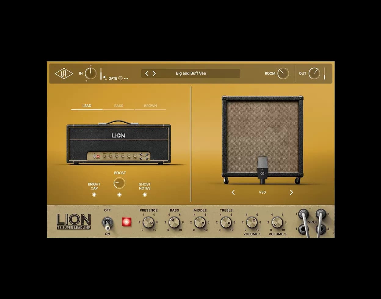 Universal Audio Lion '68 Super Lead Amp – Amplificador de Guitarra Plexi de Rock (Descarga Digital) - Miniatura 1 en LEMM DJ Store