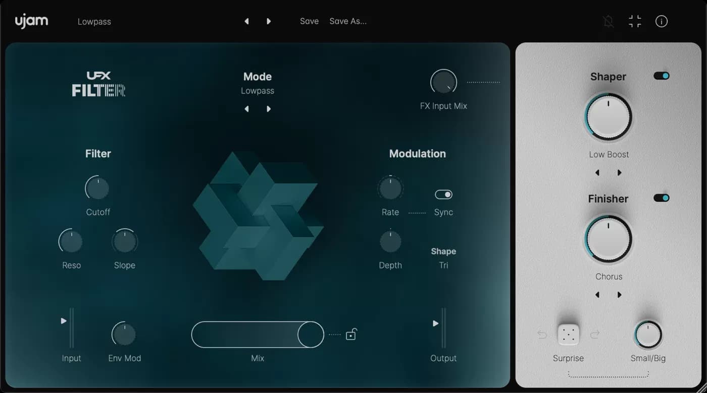UJAM UFX FILTER – Plugin de Filtros para Producción Musical (Descarga Digital) - Miniatura 1 en LEMM DJ Store