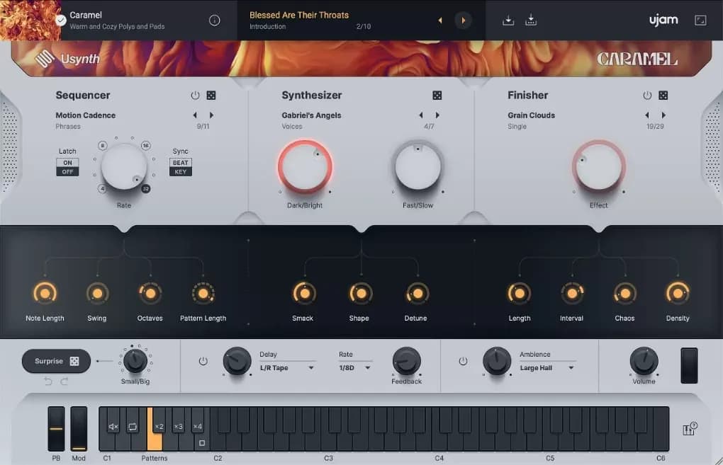 UJAM Usynth CARAMEL – Sintetizador Virtual de Pads Atmosféricos (Descarga Digital) - Miniatura 1 en LEMM DJ Store