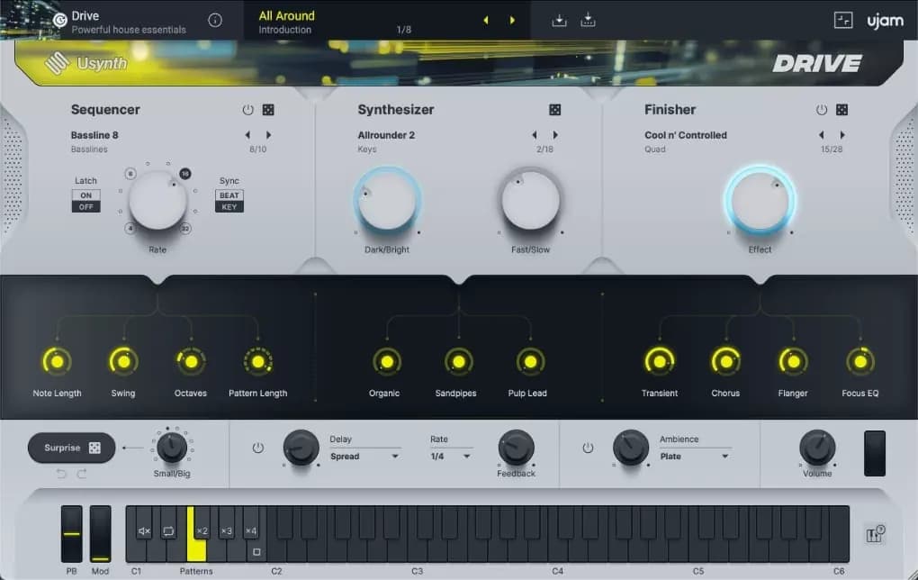 UJAM Usynth DRIVE – Sintetizador Virtual para House y Electrónica (Descarga Digital) - Miniatura 1 en LEMM DJ Store