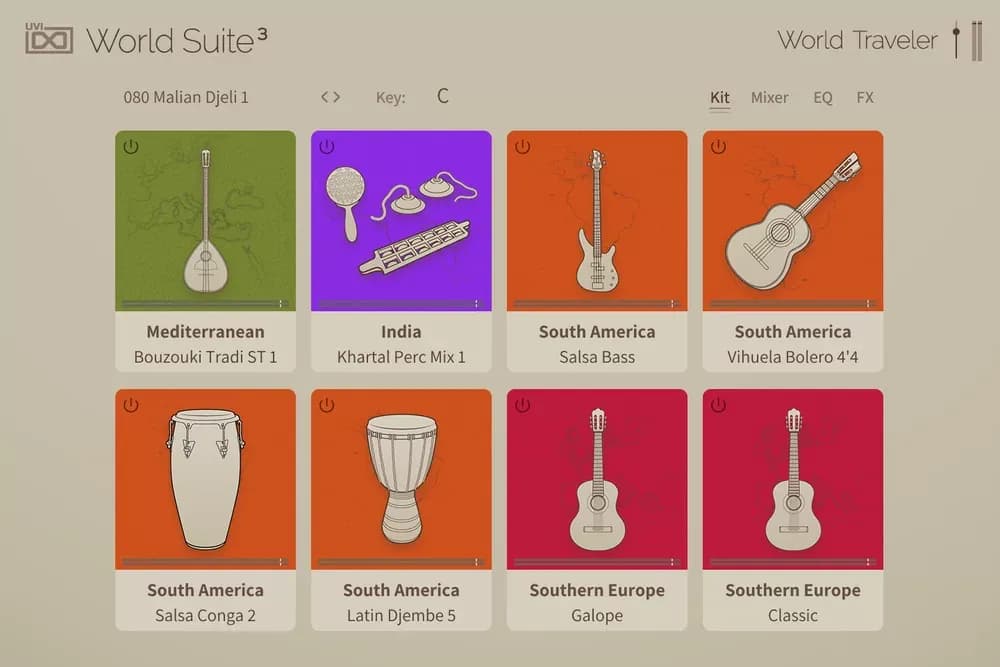 UVI World Suite 3 – Instrumentos del Mundo y Percusión Étnica (Descarga Digital) - Miniatura 1 en LEMM DJ Store