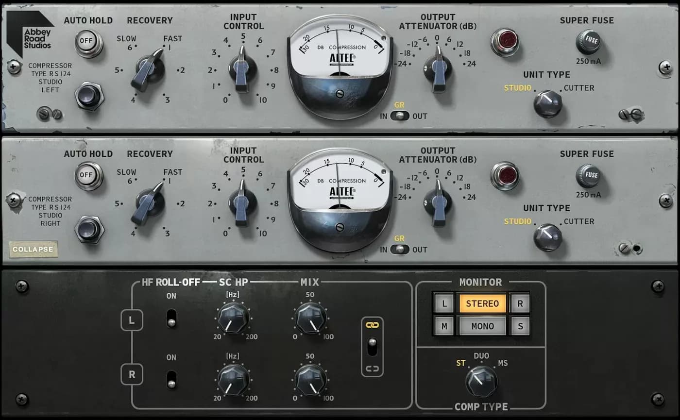 Waves Abbey Road RS124 Compressor – Compresor a válvulas vintage (Descarga Digital) - Miniatura 1 en LEMM DJ Store