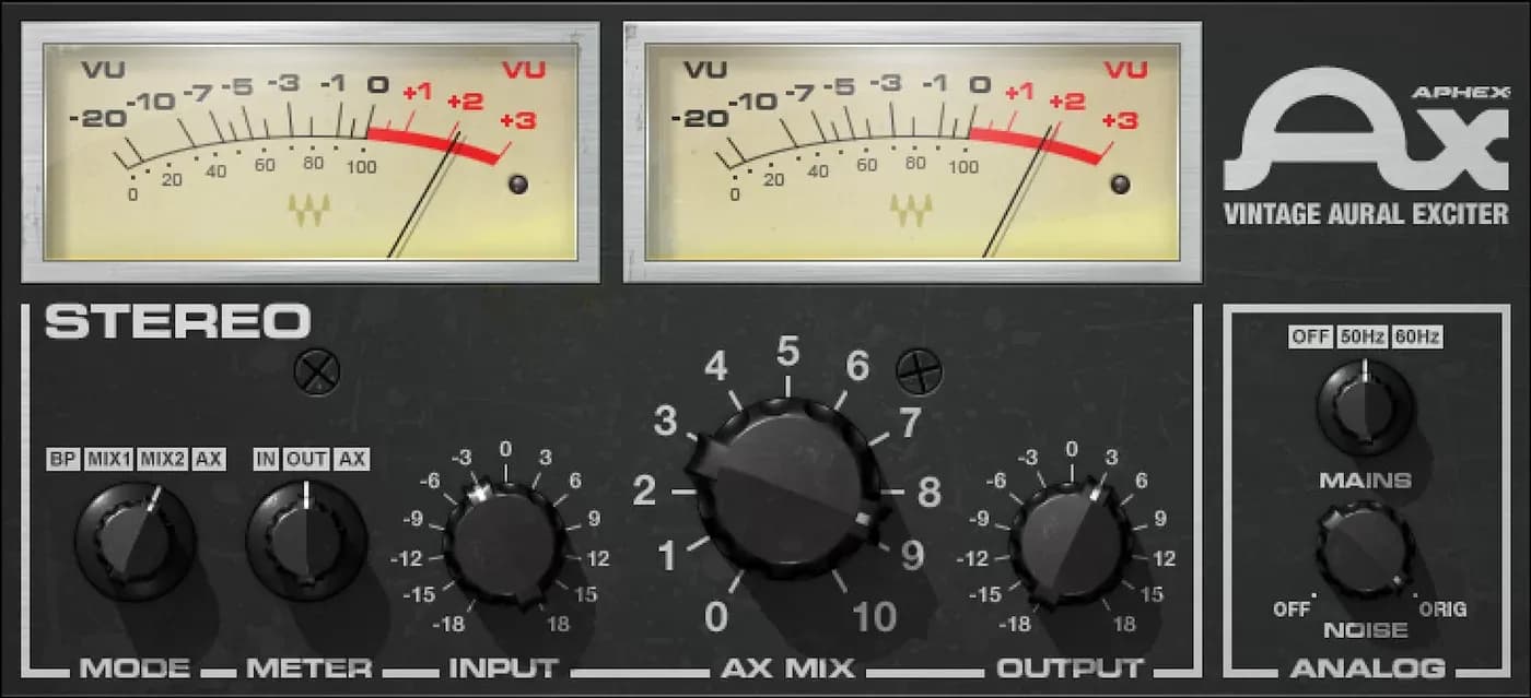 Waves Aphex Vintage Aural Exciter – Exciter armónico analógico (Descarga Digital) - Miniatura 1 en LEMM DJ Store