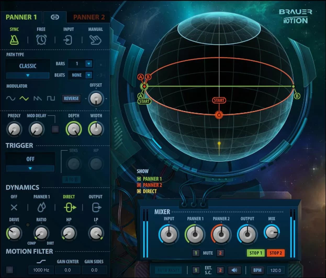 Waves Brauer Motion – Auto-paneo circular en 3D (Descarga Digital) - Miniatura 1 en LEMM DJ Store