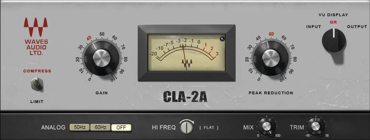 Waves CLA-2A Compressor / Limiter – Compresor Óptico a Válvulas Clásico (Descarga Digital) - Miniatura 1 en LEMM DJ Store