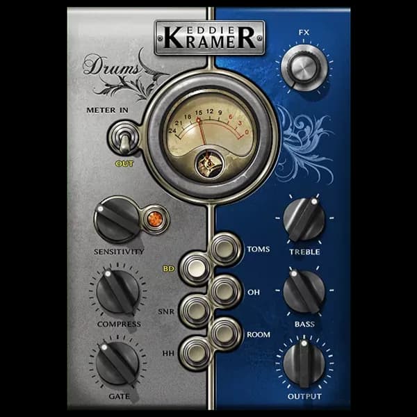 Waves Eddie Kramer Drum Channel – Batería con tono vintage de rock (Descarga Digital) - Miniatura 1 en LEMM DJ Store