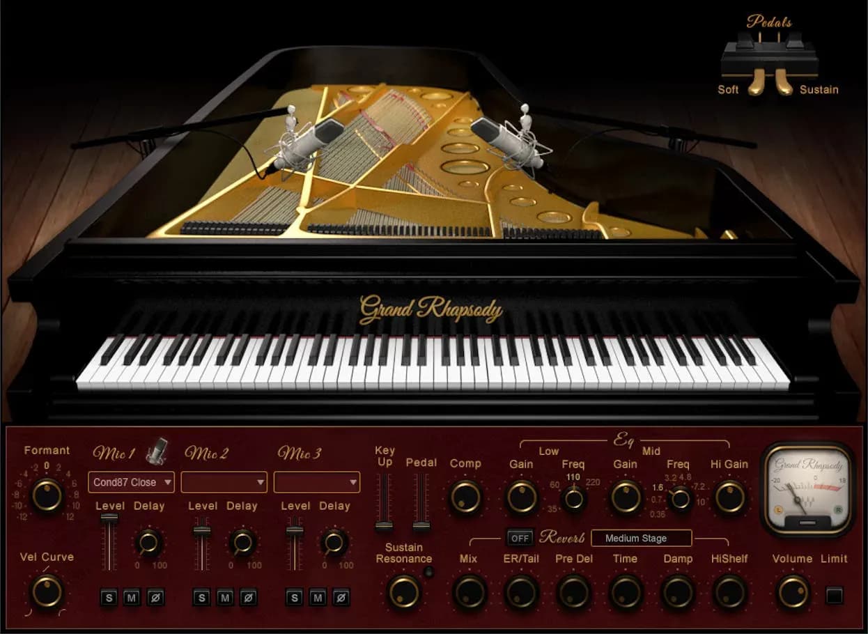 Waves Grand Rhapsody Piano – Piano de cola Fazioli F228 virtual (Descarga Digital) - Miniatura 1 en LEMM DJ Store