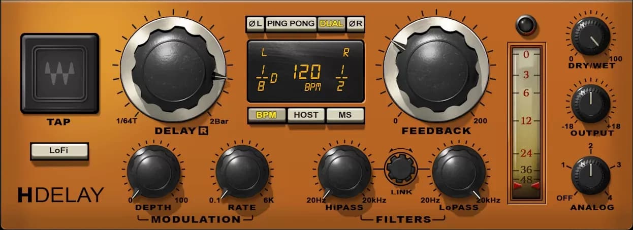 Waves H-Delay Hybrid Delay – Delay híbrido vintage y digital (Descarga Digital) - Miniatura 1 en LEMM DJ Store