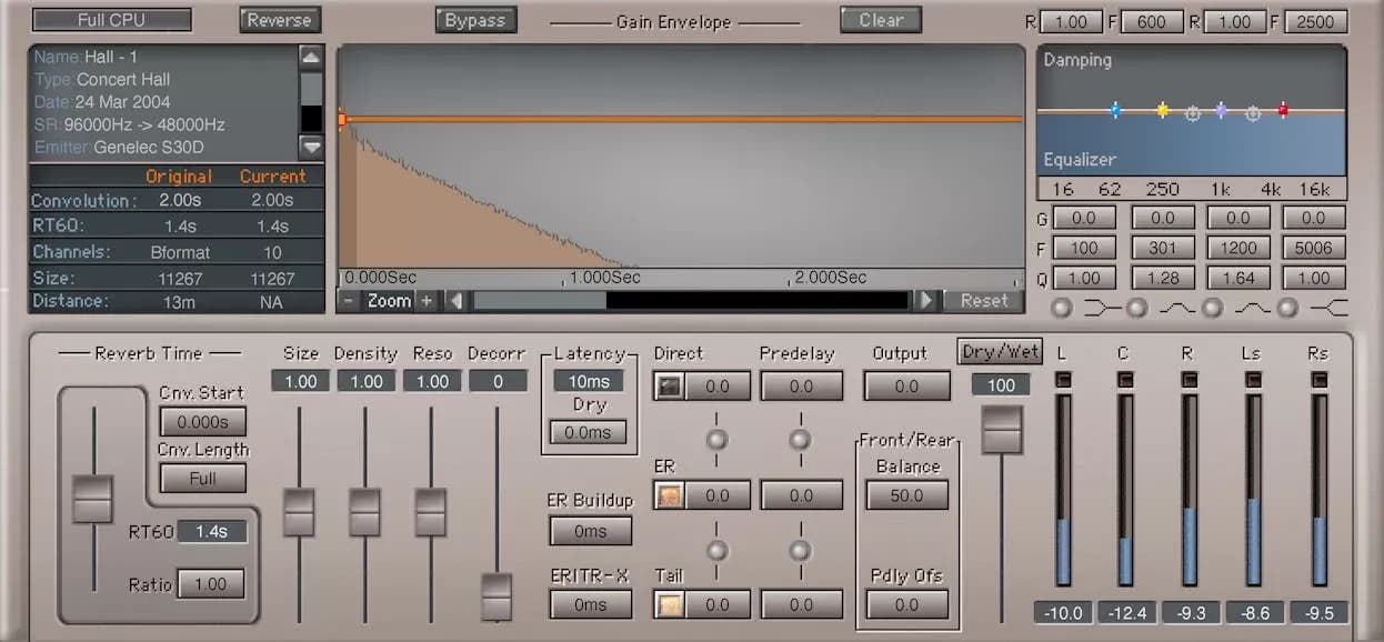 Waves IR360 Convolution Reverb – Reverb surround (Descarga Digital) - Miniatura 1 en LEMM DJ Store